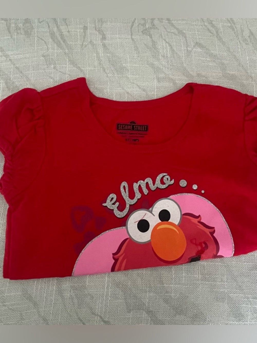 Sesame Street Elmo Red & Pink Girls Top